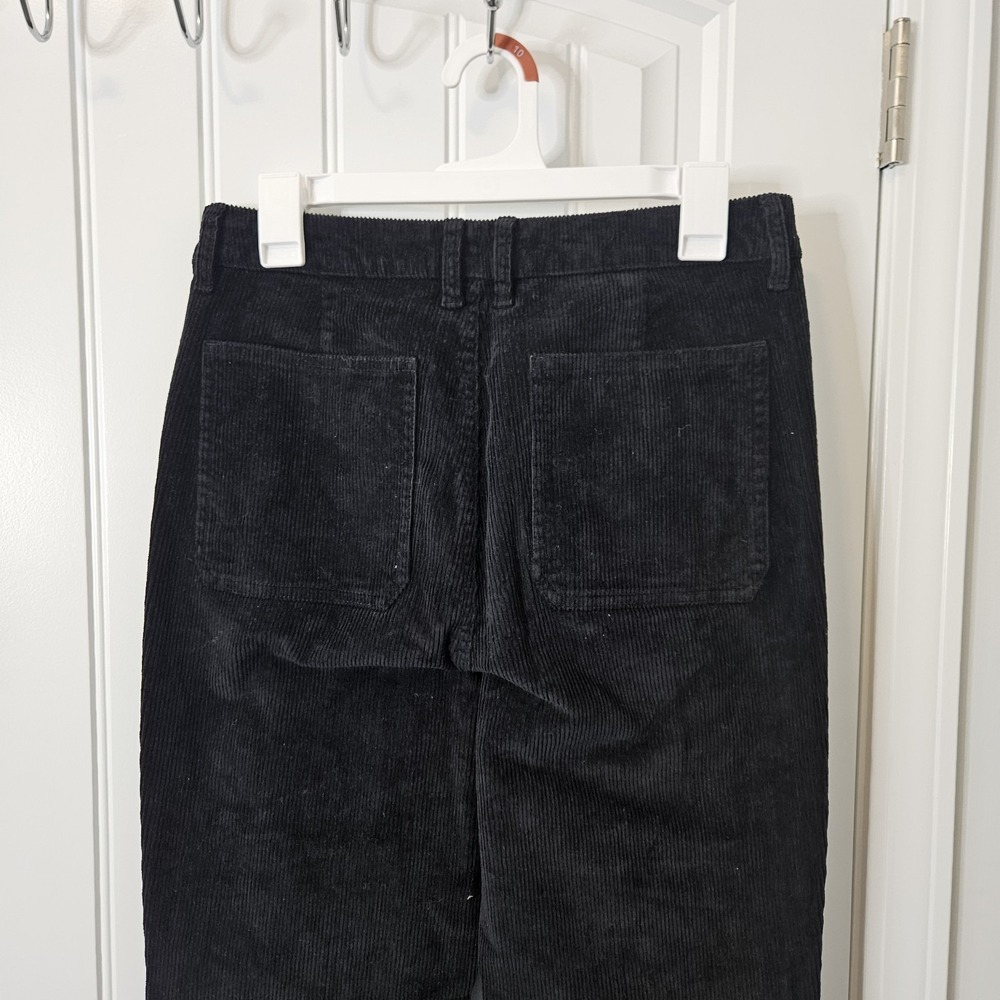 J.Crew Vintage Flare Pant In Corduroy Black Women's Size 28 - Picture 5 of 8
